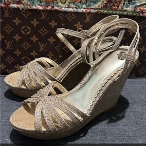 gold heels